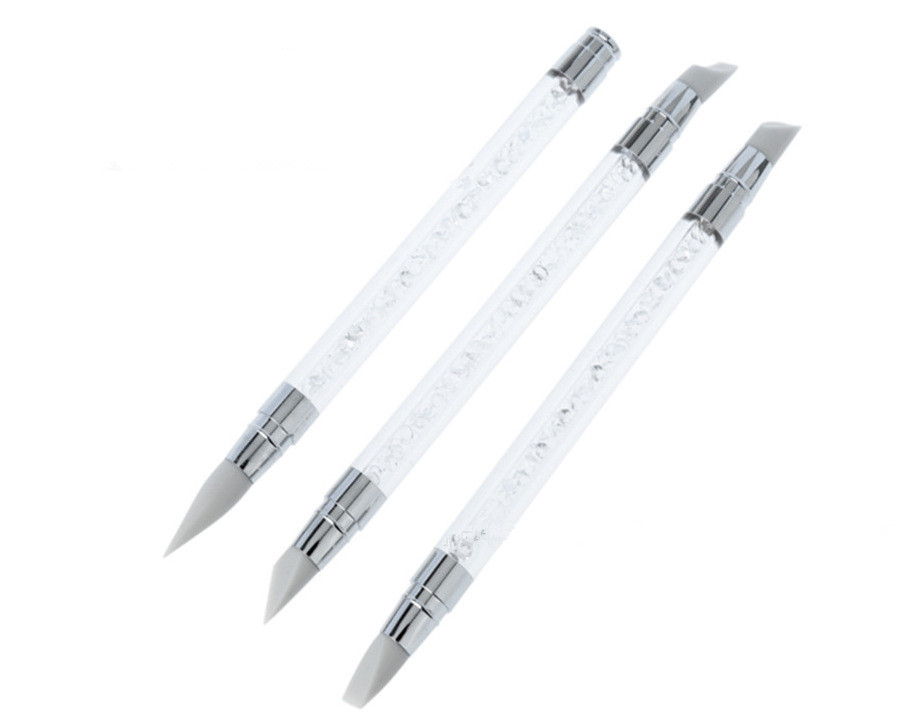 Silicone Carving Mixed Shape Hollow Sculpture Nail Art Brush