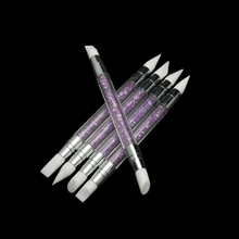 High Quality Rhinestone Handle Silicone Brush Pen