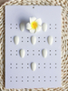 Nail Color Display Chart for 45 Colors Nail Tips 