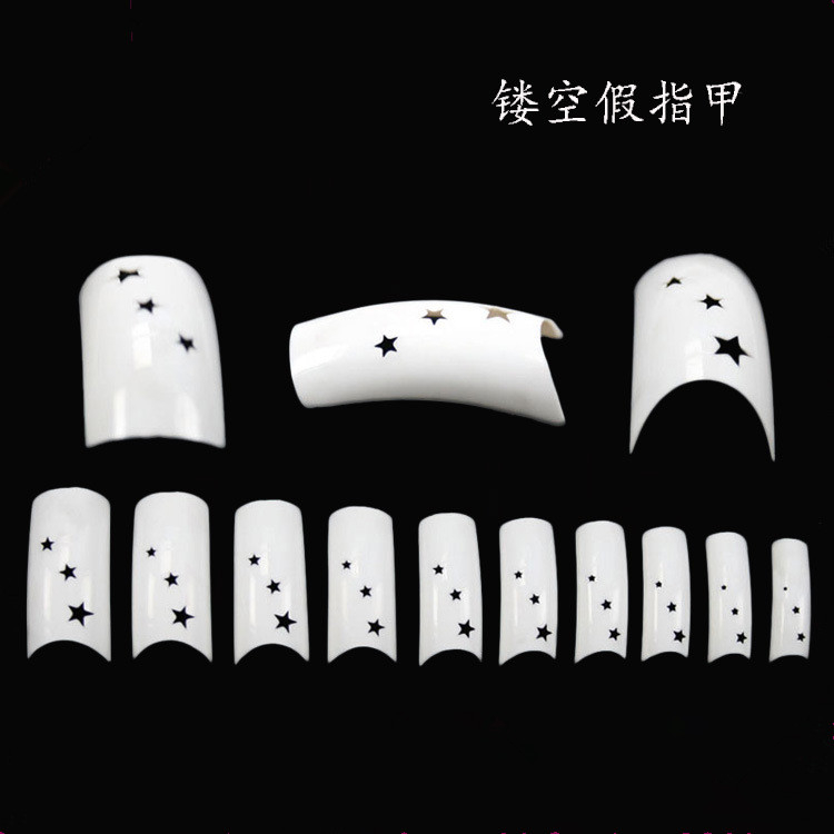 500pcs/bag Hollow Star Shape False Nail Tips