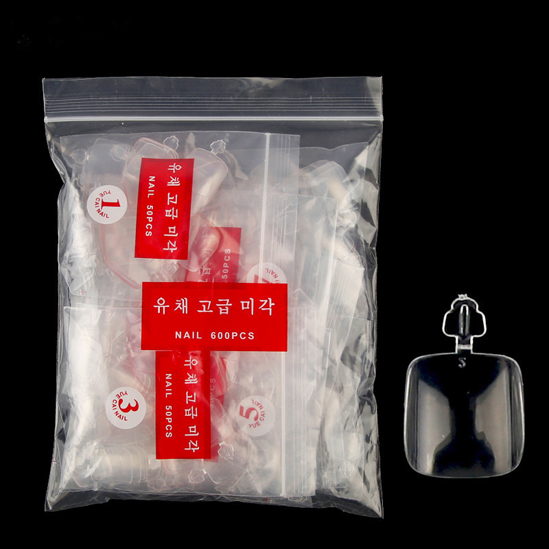 600pcs Toe Nail Tips Acrylic Foot Tip