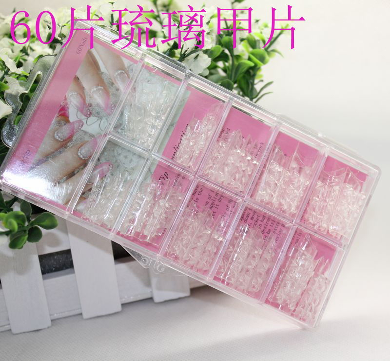 60pcs/box Nail Glaze Tips