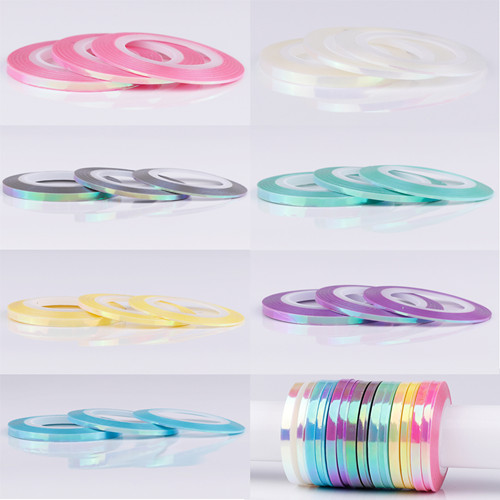 0.8mm 2mm 3mm Mermaid Nail Striping Tape Line Sticker 