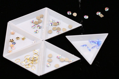 Triangle Nail Rhinestone Storage Plate