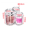 Clear Cotton Swab Box Makeup Brushes Case Nail Polish Rack Lipstick Holder 