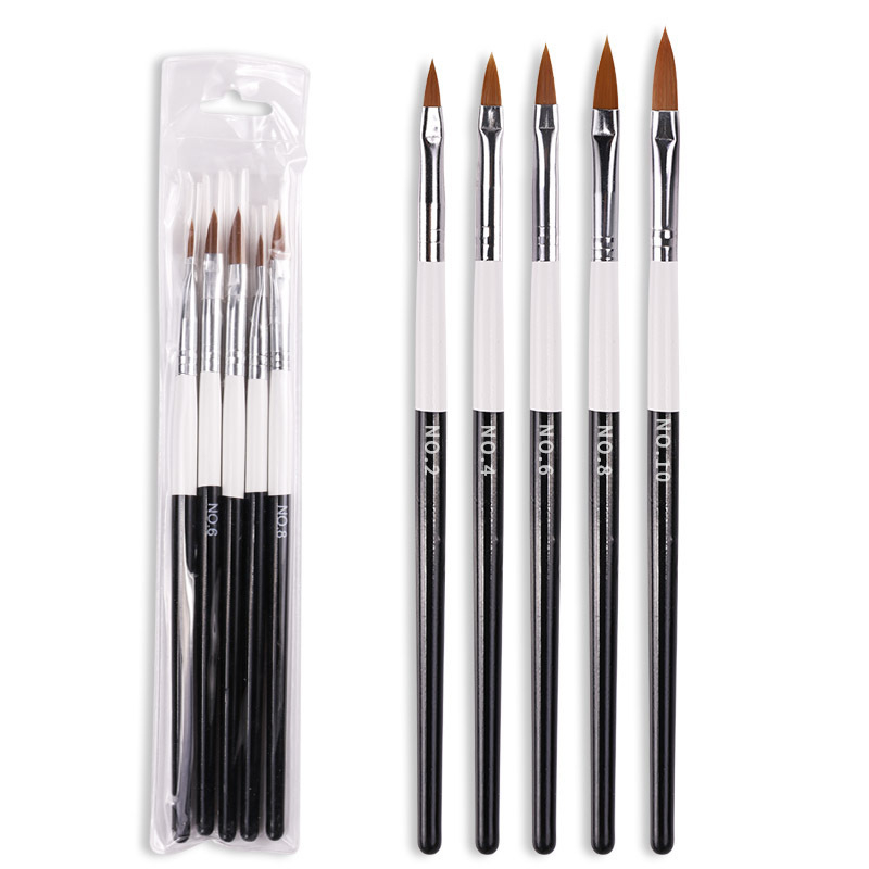 Wooden Nail Art Acrylic Brush 