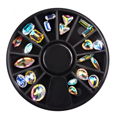 Hot Sales AB Clear Nail Beauty Amazing Rhinestones Famous Nail Arts Design