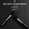  Black Long Handle Soft Hair Nail Dust Cleaning Brush