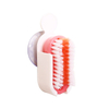 Hot Sales Mini Plastic Nail Cleaning Brush Set Nail Dust Brush with Suction Disc