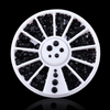 2mm/3mm Black Round Nail Art Beauty Rhinestones 