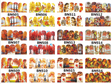 BN505-516 Autumn Water Nail Sticker