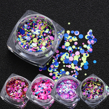 Mixed Size Round Nail Sequins 