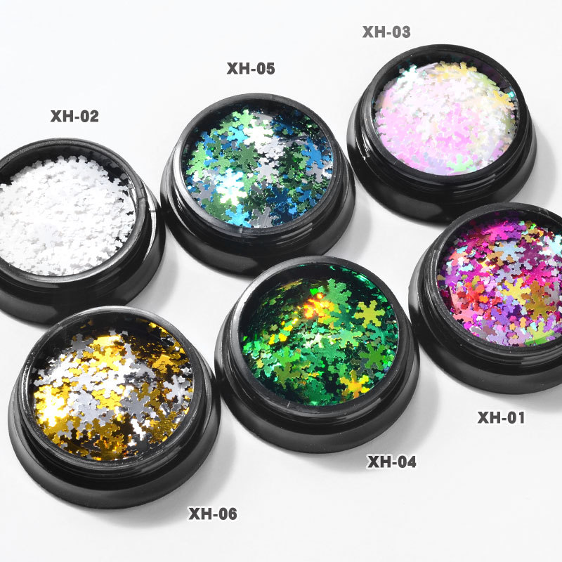 Nail Jewelry Laser Magic White Ultra-thin Christmas Snowflakes Sequin 