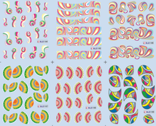 Flower Water Nail Sticker