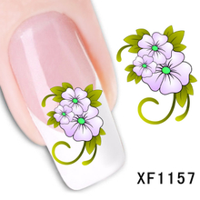 XF1157-1162 Flower Water Nail Sticker