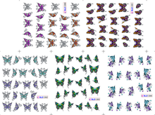 Butterfly Water Nail Sticker