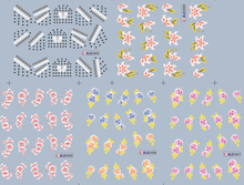 Flower Water Nail Sticker