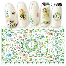 F398 DIY Design 3D Self Adhesive Flower Nail Art Sticker
