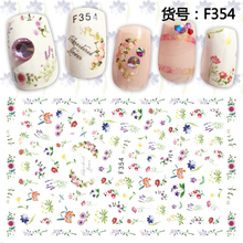 F354 DIY Design 3D Self Adhesive Flower Nail Art Sticker