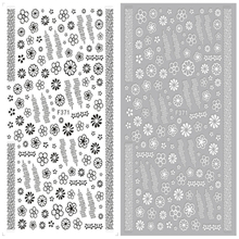 F371 DIY Design 3D Self Adhesive Flower Nail Art Sticker