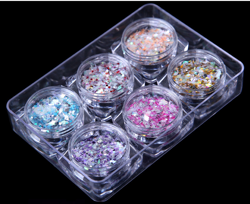 Laser Symphony Nail Sequin Set