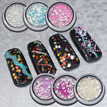Mixed Design Nail Decoration