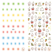 LY033-034 Thin 3D Nail Sticker