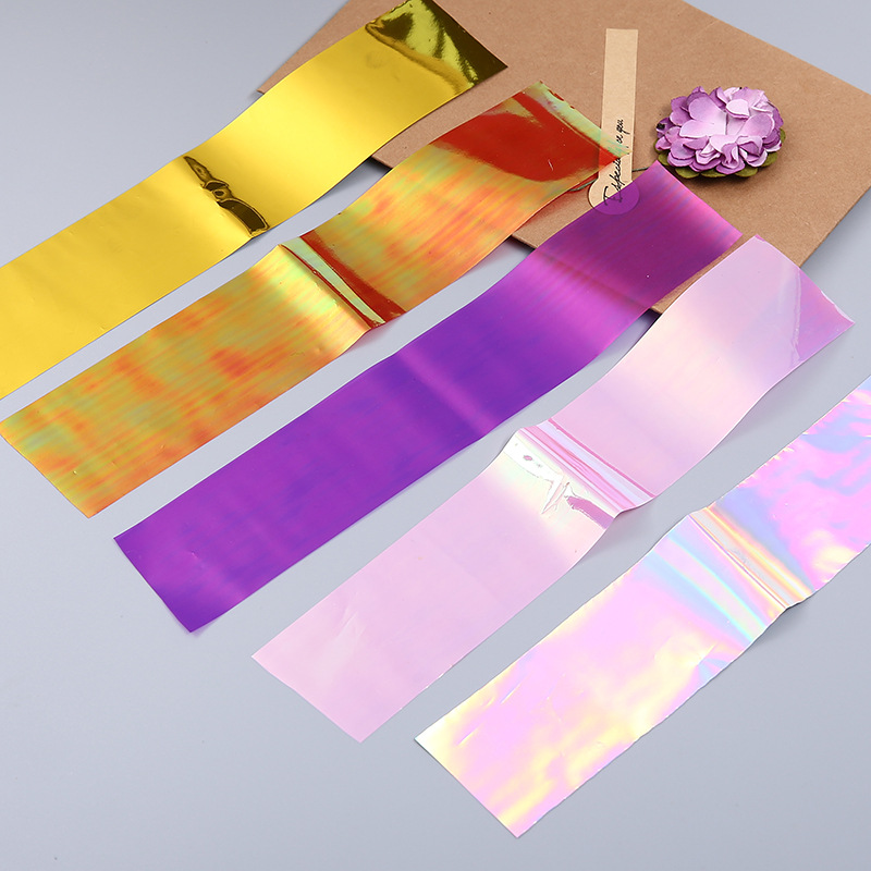 Holographic Glass Nail Sticker 20 Pcs Set