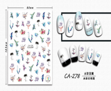 CA-278 3D Watercolor Wing Nail Sticker