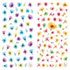 LY013-014 Thin 3D Flower Nail Sticker