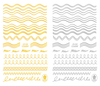 CB-038 3D Wave And Curve Shape Nail Art Sticker