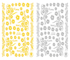 CB-053 3D Elegant Lace Flowers Nail Art Sticker