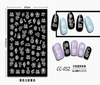CC-052 3D White Transparent Christmas Nail Sticker