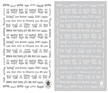 CB-002 3D Words Nail Sticker