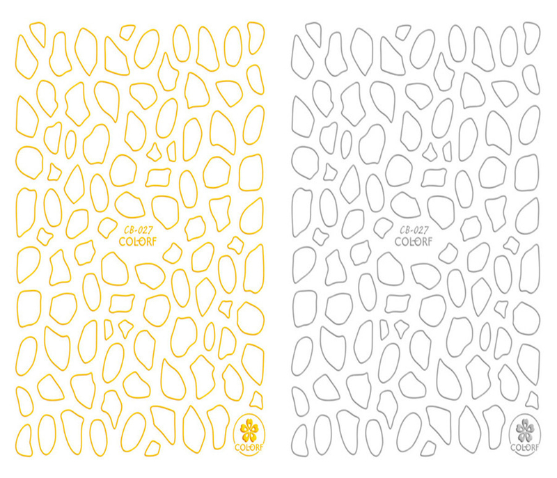 CB-027 3D Irregular Shape Nail Art Sticker