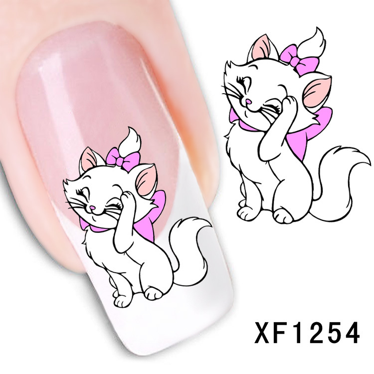 XF1253-1258 Animal Water Nail Sticker