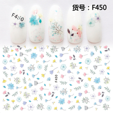 F450 DIY Design 3D Self Adhesive Flower Nail Art Sticker