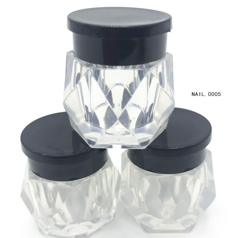 Empty Diamond Shape Nail Decoration Pot