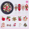 3D Christmas Alloy Nail Decoration in Jar