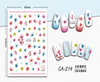 CA-214 3D Flower Nail Sticker