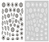 CB-080 3D Leaf Flower Nail Art Sticker