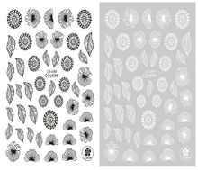 CB-080 3D Leaf Flower Nail Art Sticker