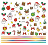 M+286-297 Christmas Water Nail Sticker 