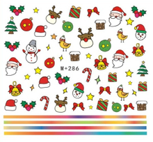 M+286-297 Christmas Water Nail Sticker 