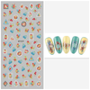 MT039-046 3D Flower Series Nail Art Sticker