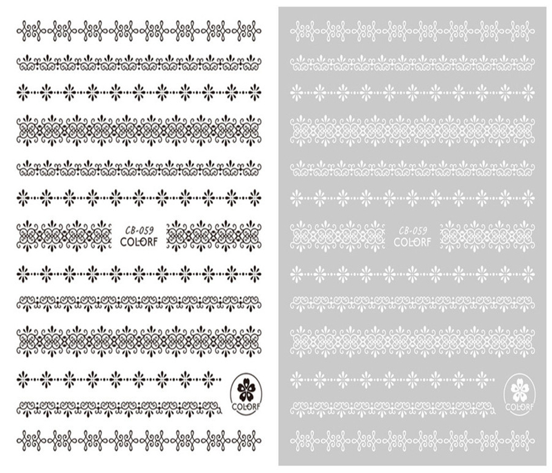 CB-059 3D Lace Self Adhesive Nail Art Sticker