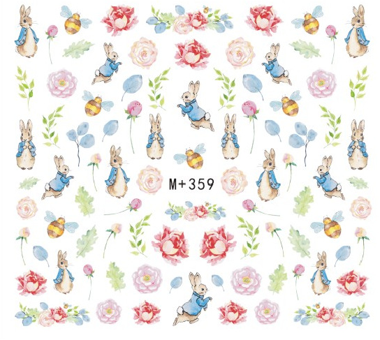 M+354-361 Cartoon Water Nail Sticker 