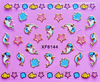 XF6141-6146 3D Gold Metal Nail Art Sticker 