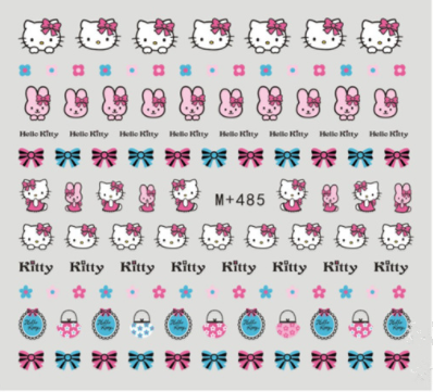 M+479-487 Hello Kitty Water Nail Sticker 