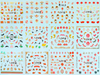 TJ241-252 3D Gold New Year Nail Art Sticker 